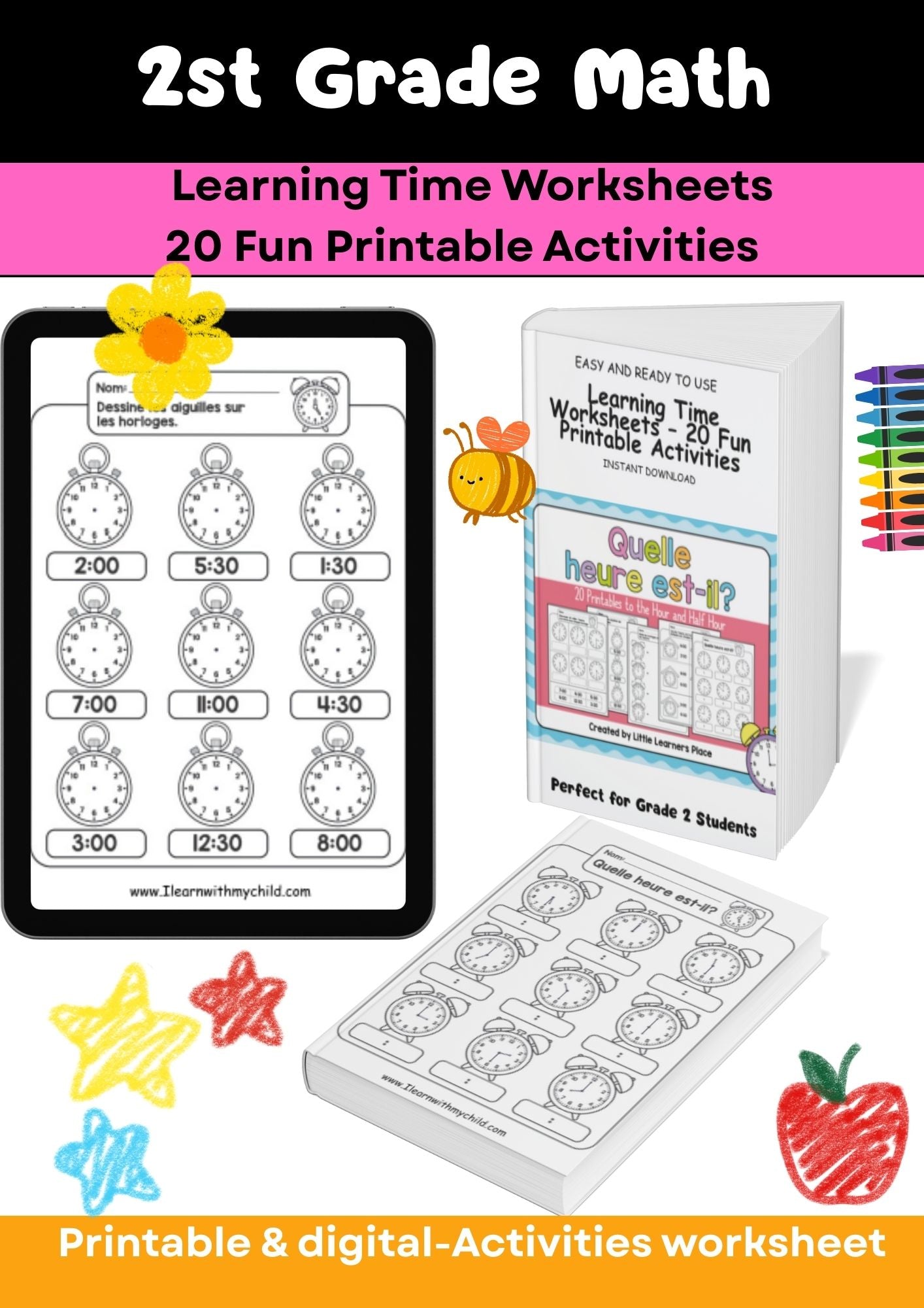 Grade 2 – Math Worksheets Super Pack