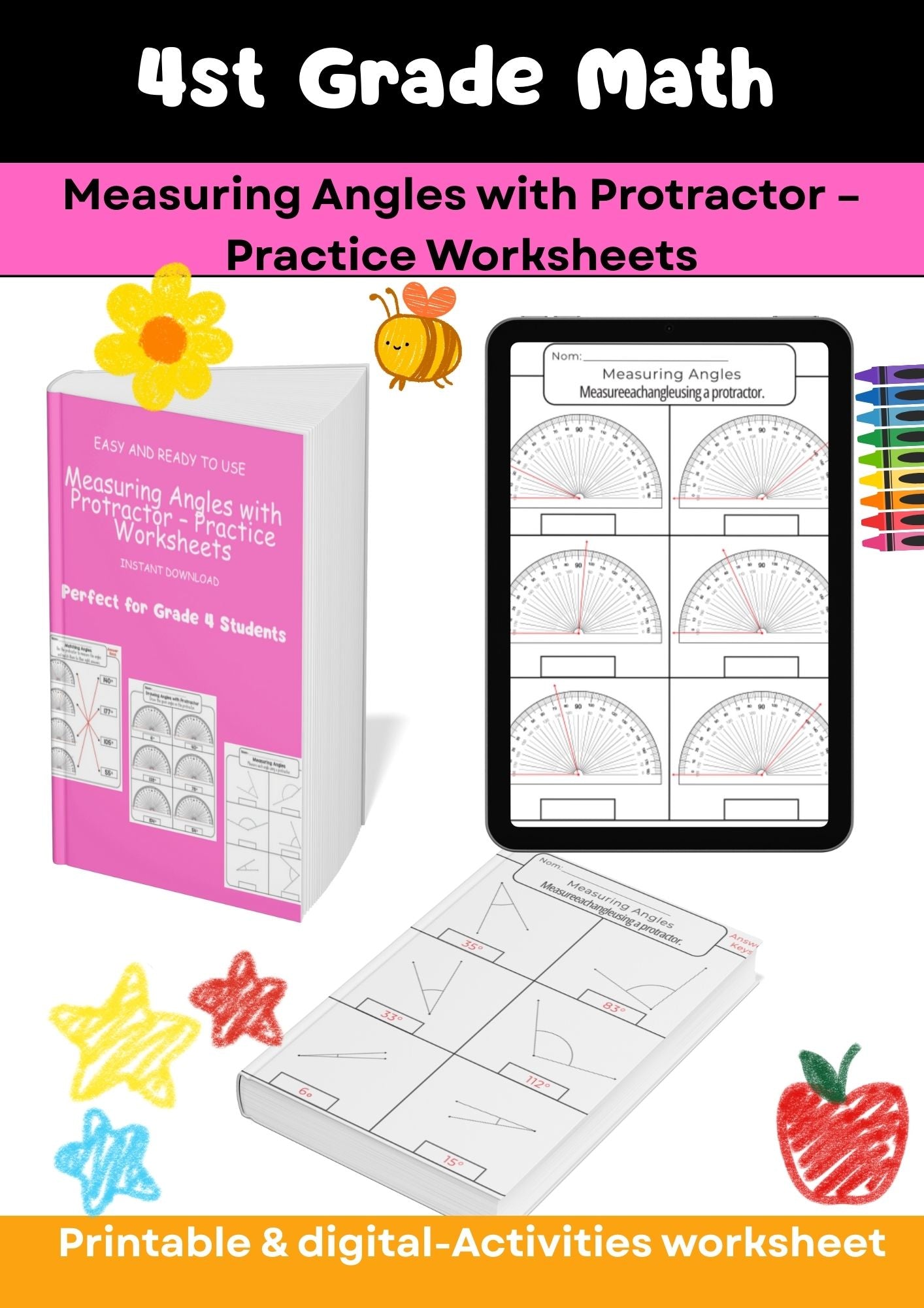 Grade 4 – Advanced Math Worksheets Collection