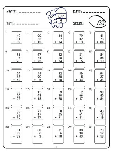 Multiplication & Division Practice Pack