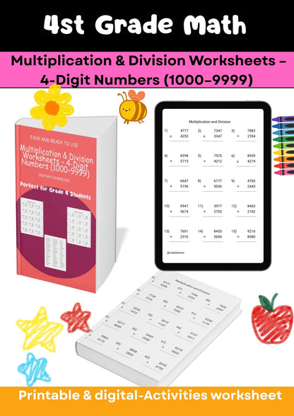 Grade 4 – Advanced Math Worksheets Collection