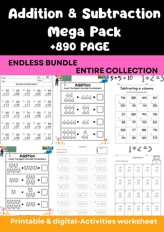 Addition & Subtraction Mega Pack