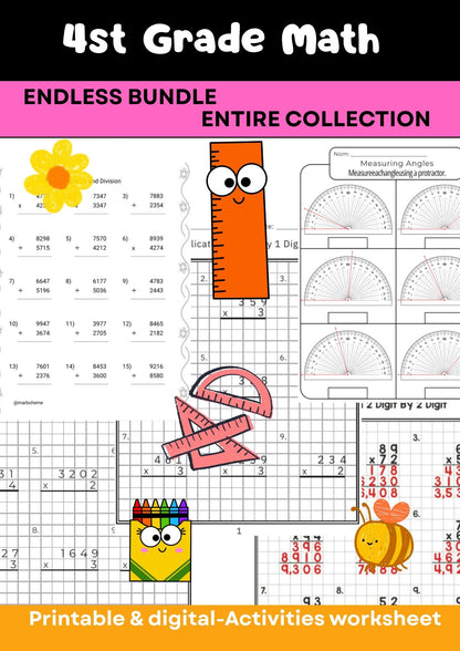 Grade 4 – Advanced Math Worksheets Collection
