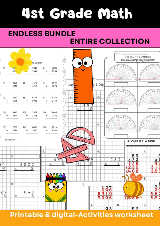 Grade 4 – Advanced Math Worksheets Collection