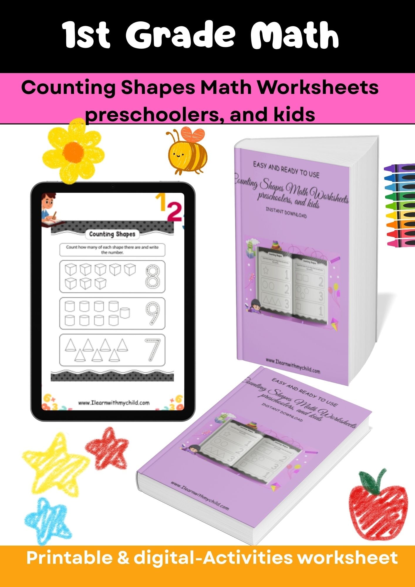 Grade 1 – Math Worksheets Mega Bundle
