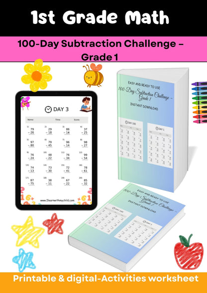 Grade 1 – Math Worksheets Mega Bundle