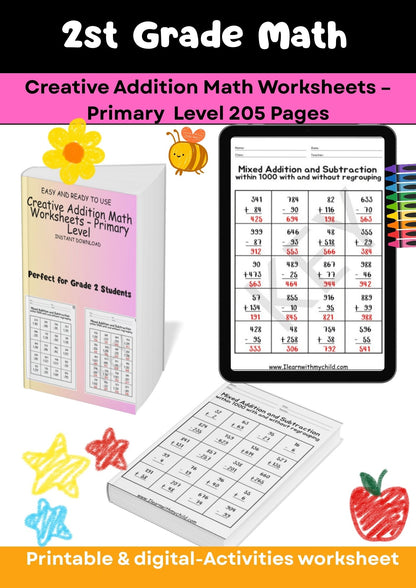 Grade 2 – Math Worksheets Super Pack