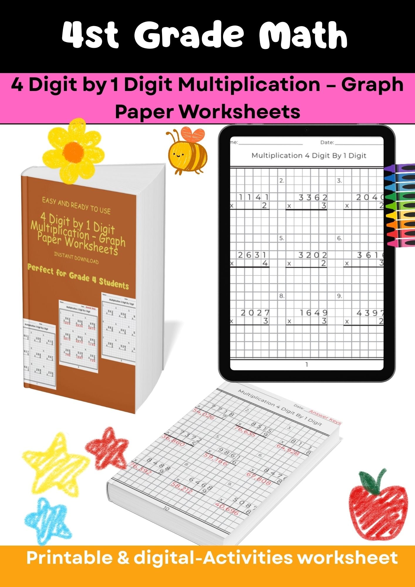 Grade 4 – Advanced Math Worksheets Collection