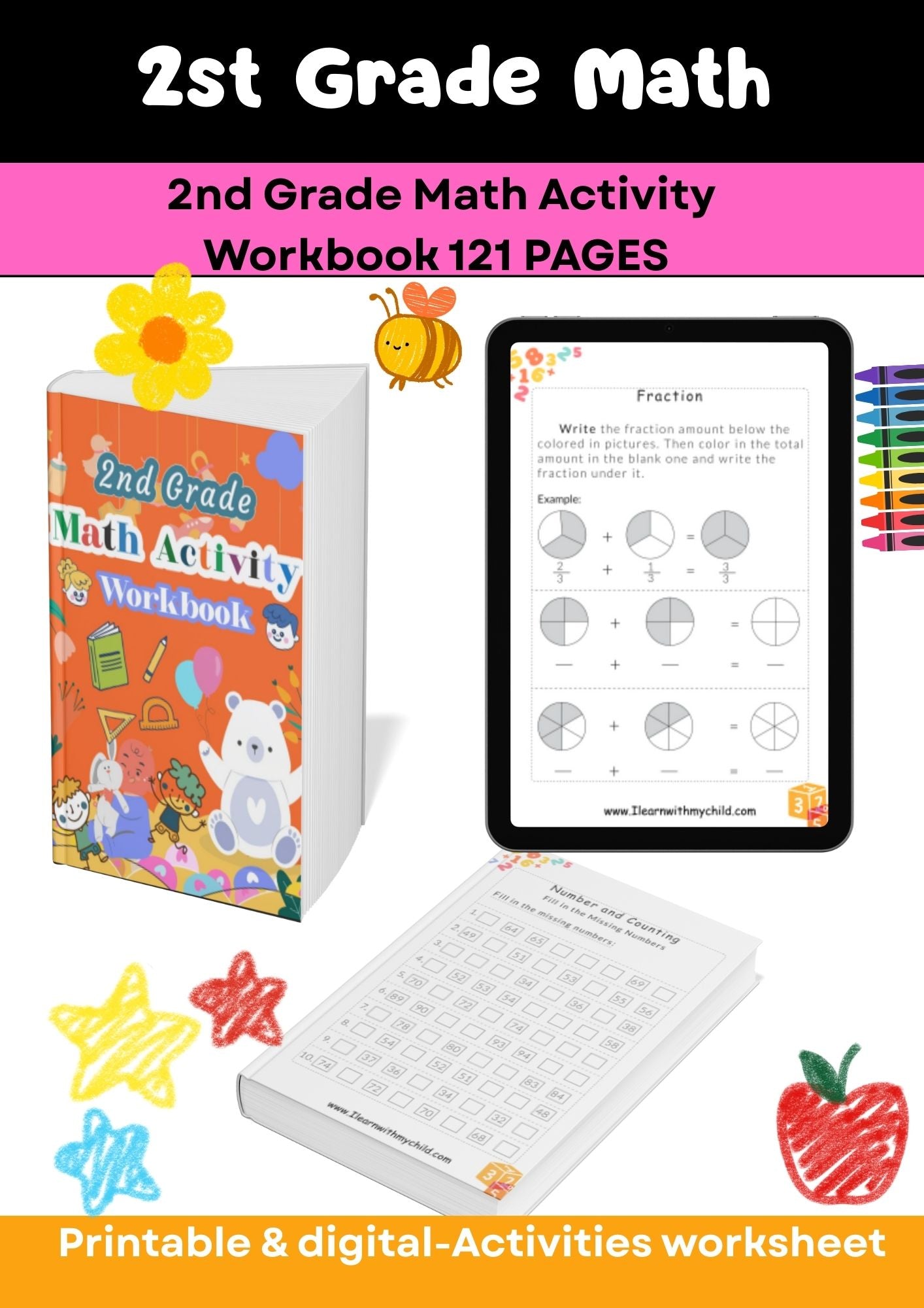 Grade 2 – Math Worksheets Super Pack