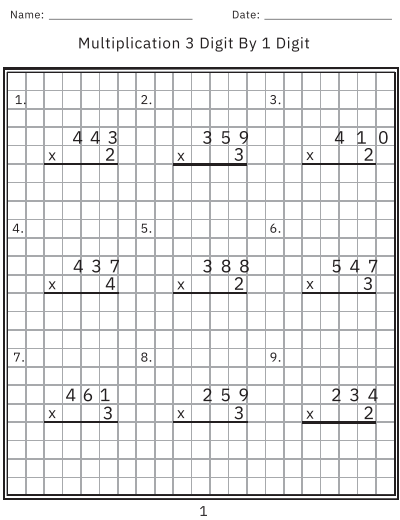 Multiplication & Division Practice Pack