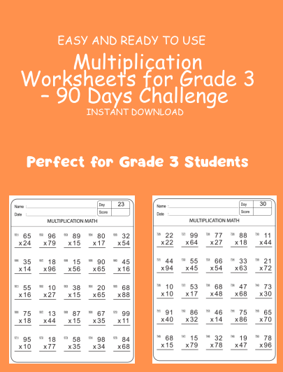 Multiplication & Division Practice Pack