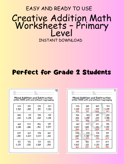 Addition & Subtraction Mega Pack