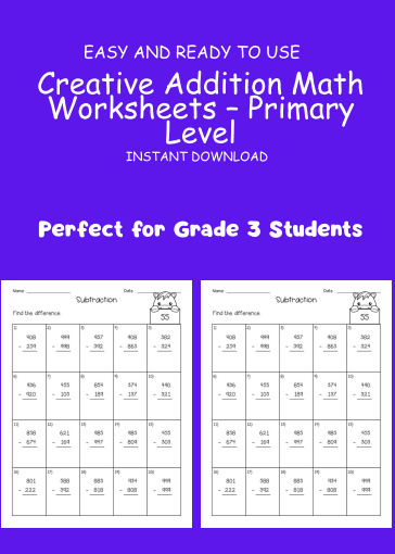 Addition & Subtraction Mega Pack