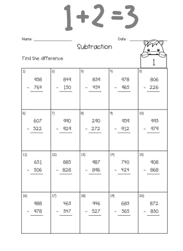 Addition & Subtraction Mega Pack