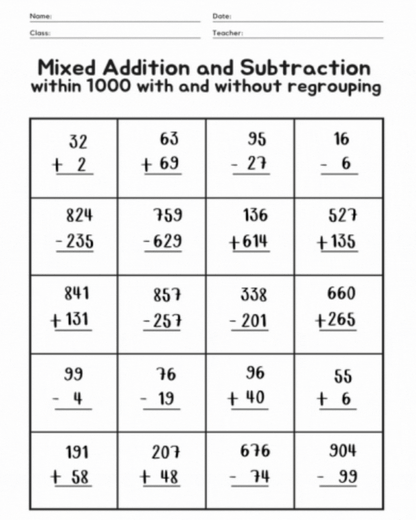 Addition & Subtraction Mega Pack